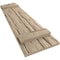Ekena Millwork Riverwood 2 Board Joined Board-n-Batten w/Elliptical Top Faux Wood Shutters, 11W x 76H, PR SHUBJL11X76RWPR - alternate 2